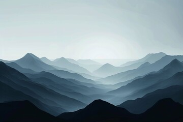 Silhouette of mountains By Alexander Palau
