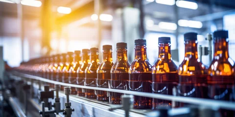 Foto op Plexiglas Advanced Automated Beverage Production Line in Modern Industrial Factory © SHOTPRIME STUDIO