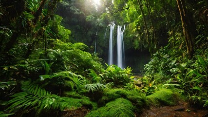 waterfall background very cool 