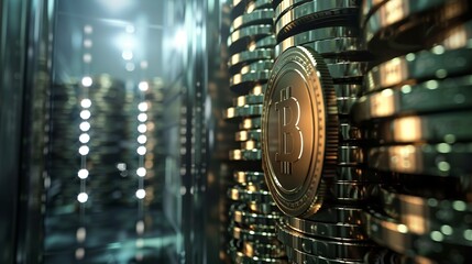 Bitcoin vault for financial security