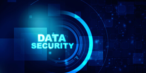 2d illustration abstract data security