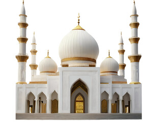 Fototapeta premium Illustration white mosque