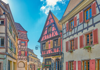 Colmar a medieval city in Alsace - obrazy, fototapety, plakaty