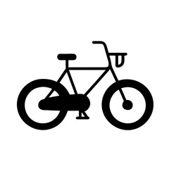 Fototapeta premium Bike Icon: A Simple and Recognizable Symbol of Cycling.