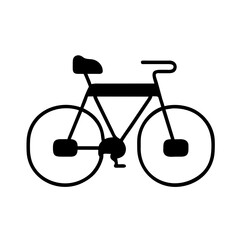 Obraz premium Bike Icon: A Simple and Recognizable Symbol of Cycling.