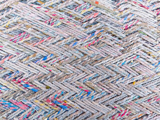 Crossed Pattern Fabric Rope Texture - Fabric Rope Handmade