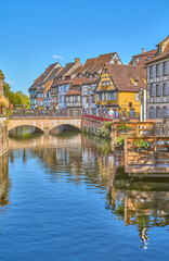 Fototapeta na wymiar Colmar a medieval city in Alsace
