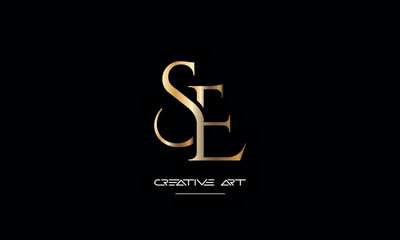 ES, SE, E, S abstract letters logo monogram