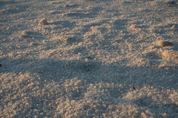 vista de cerca de las Salinas de san jose , Cordoba, Argentina
