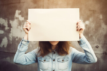 Digital generative ai collage image of group women feminist fight for equal rights