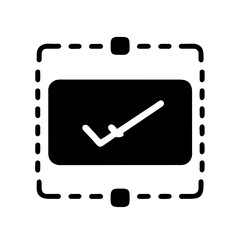 Check Mark Icon: Vector Illustration of a Tick Symbol, Perfect for Various Applications.