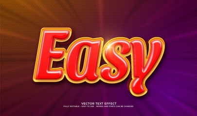 Vector text easy with 3d style effect