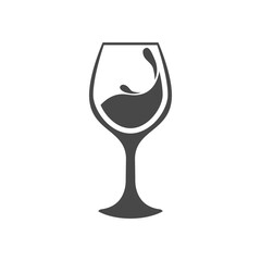wine glass icon design vector template