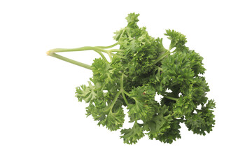 Green vegetables on a white background. Isolated image.