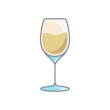 wine glass icon design vector template