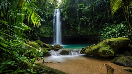 waterfall background very cool