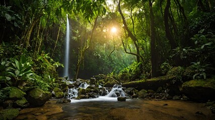 waterfall background very cool