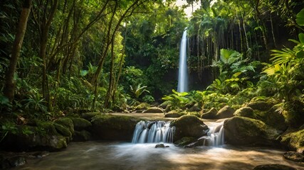 waterfall background very cool
