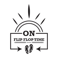Obraz premium on flip flop time