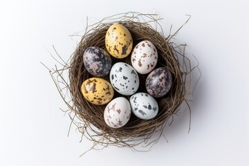 Naklejka na ściany i meble Easter eggs in the nest