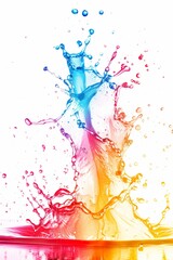 Splashes of of Rainbow Colors