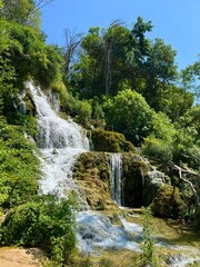 Naklejka na ściany i meble Waterfall KrKa national park 