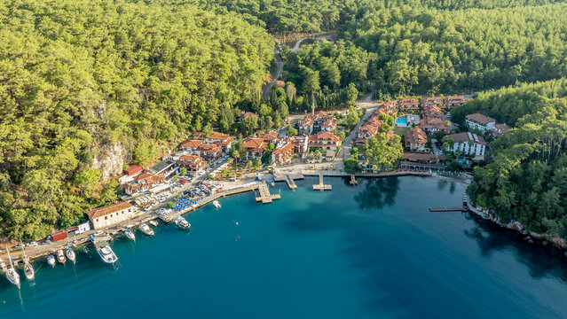 Aerial view of Akyaka - Muğla Turkey