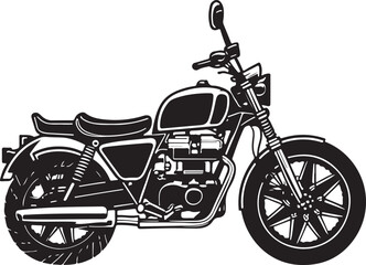 Fototapeta premium Silhouette vector motor cycle