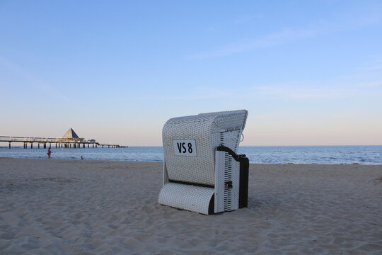 Strandkorb an der Ostsee, Heringsdorf, Insel Usedom