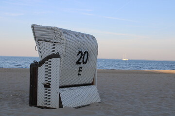 Strandkorb an der Ostsee