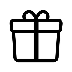 Gift, Gift Box Icon, Present Gift Box Icon: Vector Isolated Illustrating the Joy of Christmas Giving. Design for Surprise Presents
