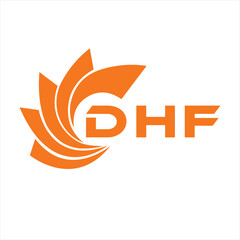DHF letter design. DHF letter technology logo design on white background. DHF Monogram logo design for entrepreneur and business