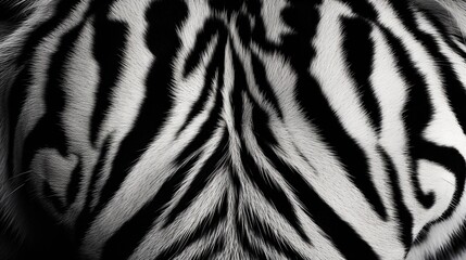 Fototapeta na wymiar Black and white zebra skin pattern background.