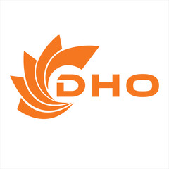 Fototapeta premium DHO letter design. DHO letter technology logo design on white background. DHO Monogram logo design for entrepreneur and business