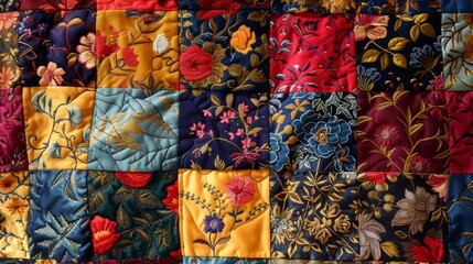 colorful fabric in a market