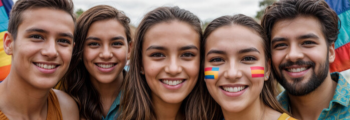 portrait of group of diverse people, LGBTQ community people, 