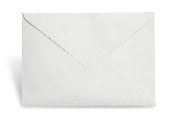 white envelope isolated on white background. This has clipping path.