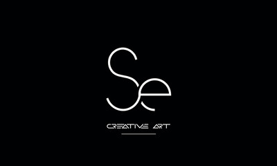 ES, SE, E, S abstract letters logo monogram