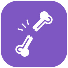Naklejka premium Broken Bone Icon