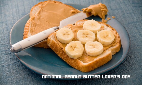National Peanut Butter Valentine's Day Pictures. Delicious butter in a bowl of peanut butter on the table still life stock photo. Peanut Butter Valent