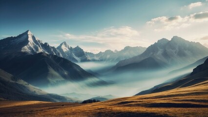 Beautiful Mountain Landscapes Background