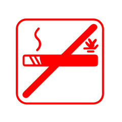 Obraz premium No Smoking Icon: Promoting a Smoke-Free Environment
