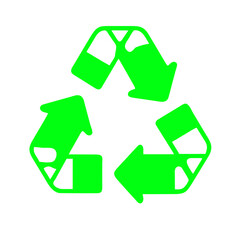 Obraz premium Recycle Icon: Symbolizing Sustainability and Environmental Responsibility
