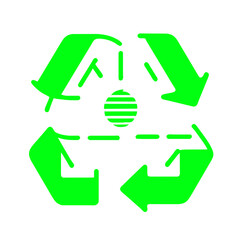 Obraz premium Recycle Icon: Symbolizing Sustainability and Environmental Responsibility