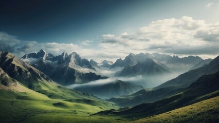 Beautiful Mountain Landscapes Background