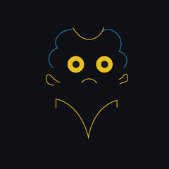 happy and funny sticker illustration graphic