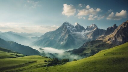 Beautiful Mountain Landscapes Background