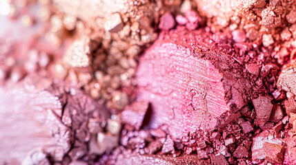 Beauty product and cosmetics texture, makeup shimmer glitter, blush eyeshadow powder as abstract luxury cosmetic background
