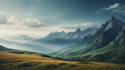 Foto op Aluminium Beautiful Mountain Landscapes Background © Damian Sobczyk