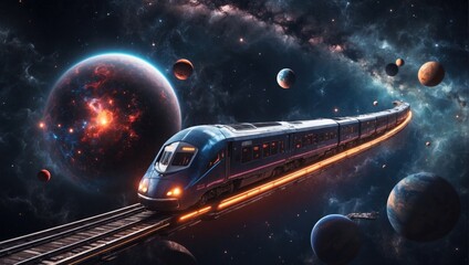 Traveling on an intergalactic train - 739440111